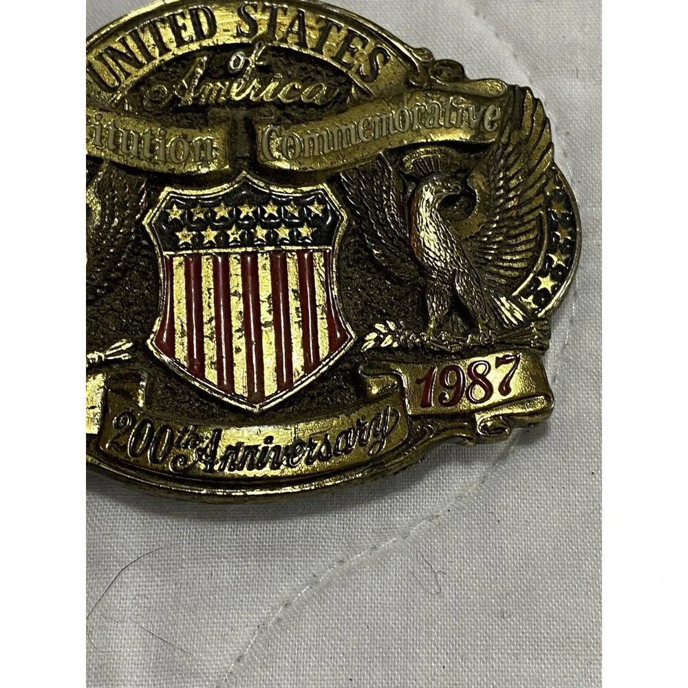Belt Buckle United States Constitution Commemorative 200th Ann. 1787-1888 Ltd